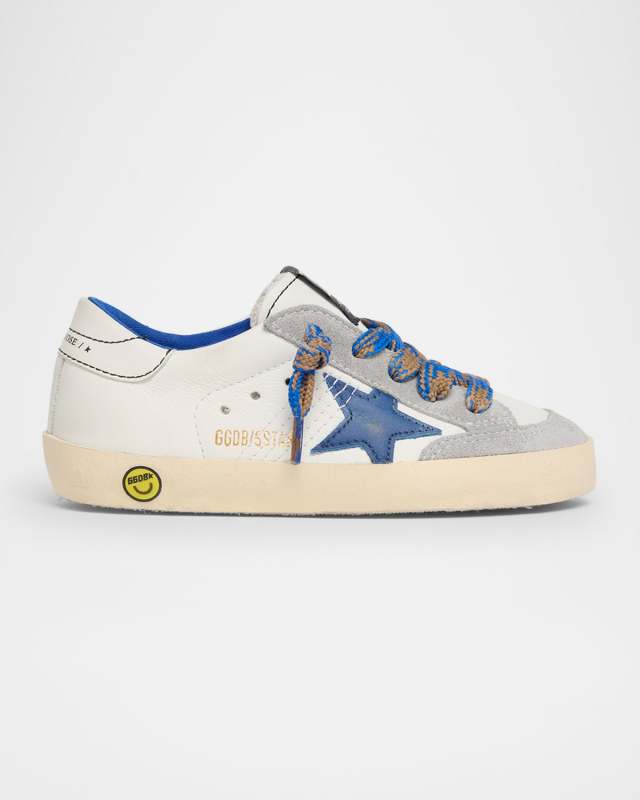 Boy's Boy's Super Star Young Leather and Suede Sneakers, Toddlers/Kids